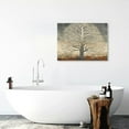 thumbnail image 5 of ARISTURING  Tree Of Life Canvas Wall Art Painted Grey White Beige Paintings Modern Abstract Forest Pictures Artwork for Living Room Bedroom Office Decoration 16x12inch, 5 of 6