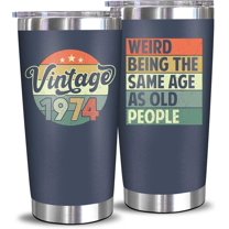 50th Birthday Gifts For Men Women - 1975 50th Birthday Decorations For Him Her - Present For Men Women Turning 50 Year Old Gifts For Mom, Dad, Wife, Husband - 20 Oz Tumbler