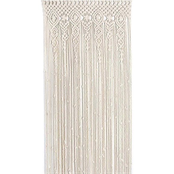 Large Handmade Macrame Cotton Wall Hanging Tapestry For Wedding Backdrop, Indoor/outdoor Curtain - 90*180cm