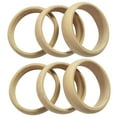 thumbnail image 1 of 6PCS Wood Bangle Creative Blank Wood Bracelet Bangle Bracelet for Kids DIY, 1 of 10