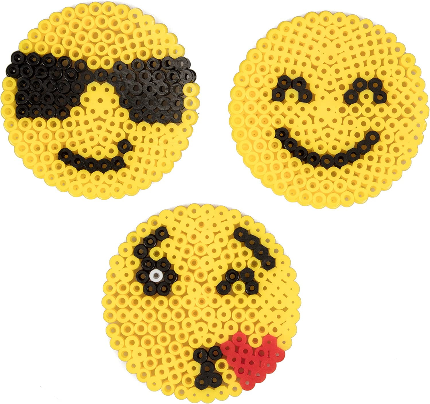 B204 Cute Smiley Face 6mm Yellow Beads Super Tiny Metal Round Beads Ti – i  Sew For Doll