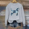 thumbnail image 6 of AGWOLF Womens Animal Printed Sweatshirts Long Sleeve Crewneck Shirts Retro Graphic Pullover Summer Spring Tops for Women, 6 of 6