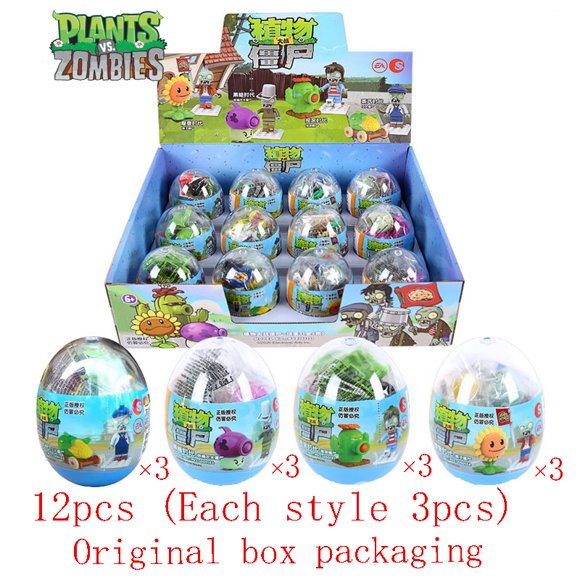 Plants vs Zombies Building Blocks Toys Twisted Egg 3rd Generation 4 Styles Zombies and Plants Doll model Toys For Kids Gifts JIANGLANG