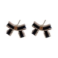 thumbnail image 1 of Boucles d'Oreilles Clous pour Femmes Adolescentes Nœud Papillon Clous Ruban, 1 of 8