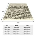 thumbnail image 5 of Bingfone Vineyard Landscape Print Flannel Fleece Blanket Throw Blanket For Bed,Sofa,Couch,Travel,Camping(50"X40"), 5 of 9