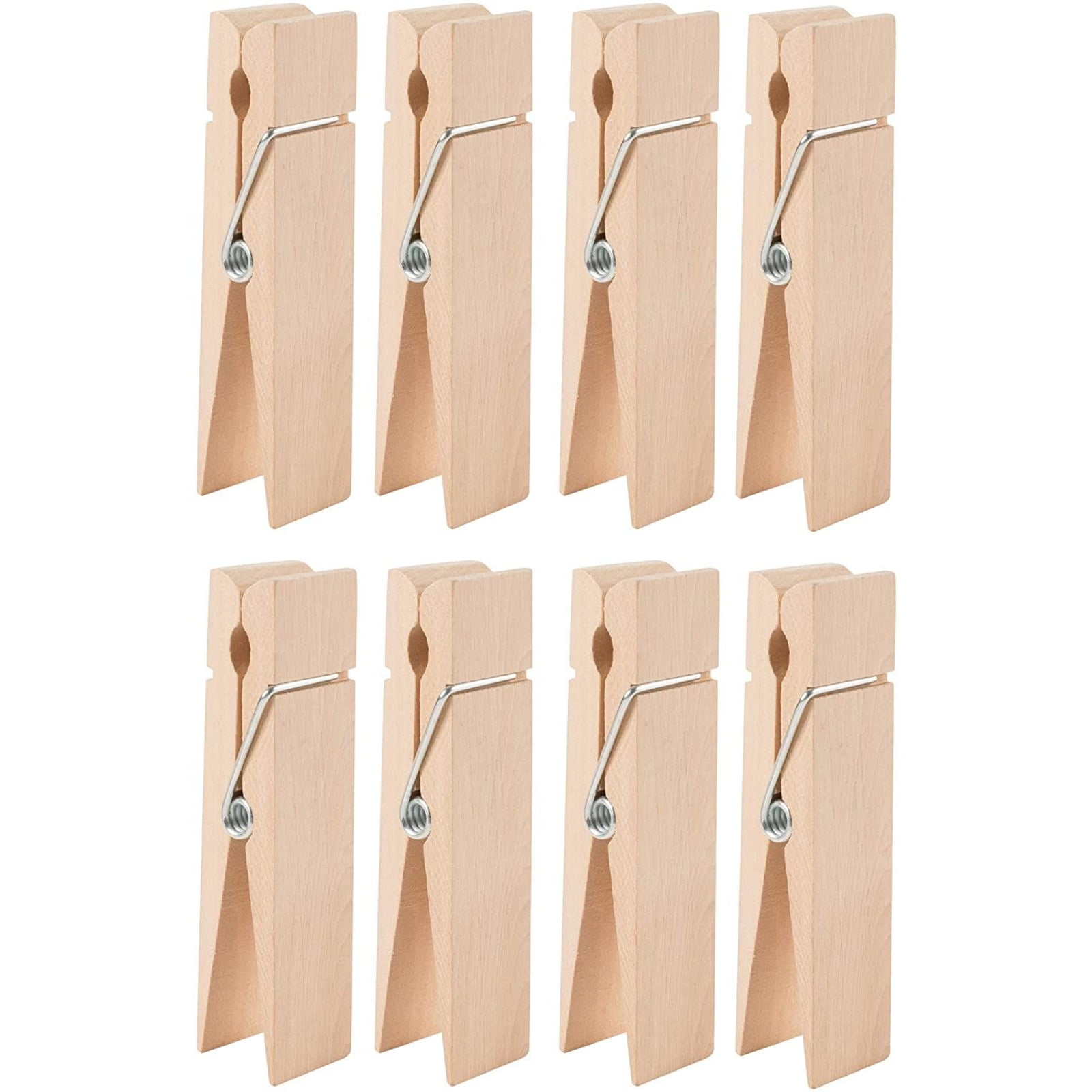 Paper, Party & Kids Marbling 8 Flat Wood Clothespins Hardwood