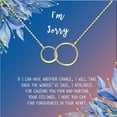 thumbnail image 2 of Anavia I'm Sorry, Apology Gift Card Necklace, Apology Gifts for Her, Sorry Quote Apology Gifts for Wife, Forgiveness Gift for Girlfriend-[Gold Infinity Double Ring, Blue-Orange Gift Card], 2 of 3