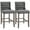 Gray#2, variant on Wooden Dining Chairs, HOMCOM Rattan Bar Stools Set of 4, 26" Counter Height Barstools, Boho Kitchen Island Stools with Breathable Wicker Seat and Back, Yellow, Yellow Dining Chairs