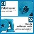 thumbnail image 3 of Portable Mini Air Blower With Brushless Motor, Lightweight & Cordless Design For Versatile Use In Lawn Care, Home Garden, And Snow Dust Removal, 3 Adjustable Speeds For Precise, 3 of 5