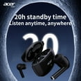 thumbnail image 6 of Acer Wireless Earbuds Bluetooth 5.4 – 13mm Drivers with Deep Bass, AI Noise Cancelling Dual Mic, 20H Playtime, Quick Charge, Secure Comfort Fit In-Ear Earphones for Calling, Work, Travel, 6 of 11