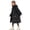Black, variant on Toddler Kids Girls Winter Down Outerwear Coat Long Sleeve Hooded Puffer Jackets Light Weight Water Resistant Packable Padded Coat 4-16T