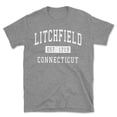 thumbnail image 1 of Litchfield Connecticut Classic Established Men's Cotton T-Shirt, 1 of 1