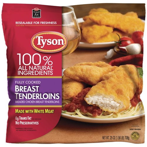 Tyson Chicken Breast Tenderloins, 25 Oz - Walmart.com