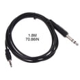 thumbnail image 5 of BQBQERT 1.8m 1/4" to 1/8" Cable Cord for Mixer Power Amplifier 6.35mm Stereo Male to 3.5mm Male Plug- Connection Cable, 5 of 7