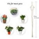 thumbnail image 3 of Juego de 4 cestas colgantes de macramé, cesta colgante de cuerda de algodón, colgador para macetas y plantas, 41 pulgadas, 4 patas, 3 of 6