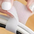 thumbnail image 5 of 10 Pack Reusable Hook and Loop Cable Ties with Self-Adhesive Backing Adjustable Cord Organizer Straps for Under Desk Wire Management Computer Cables Headphones Christmas Lights Home Office Use, 5 of 5