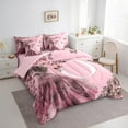thumbnail image 3 of Erosebridal Literie Romantique à Roses Format Grand, Ensembles de Literie Lettre Initiale O Format Grand, Ensemble de Lit Réversible Princesse de Conte de Fées, Microfibre Décorative pour la Chambre, 7 Pcs, 3 of 6