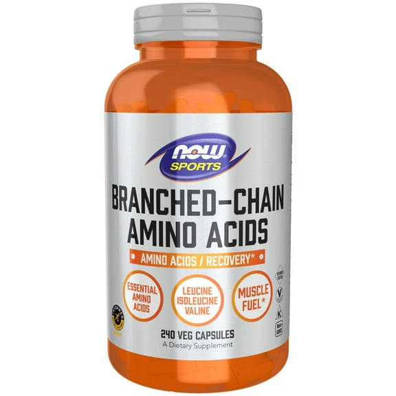 NOW Sports Nutrition, Branched Chain Amino Acids, With Leucine, Isoleucine and Valine, 240 Veg Capsules