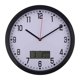 thumbnail image 1 of Reloj de pared digital contemporáneo con visualización de día y fecha, funcionamiento silencioso para Negro, 1 of 8