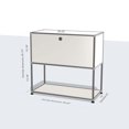 thumbnail image 1 of Gabinete de almacenamiento, armario, gabinete Haller, módulo de estante de almacenamiento, muebles modulares de bricolaje, tablero de metal de acero inoxidable, 1 of 4