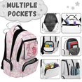 thumbnail image 6 of Aplkyhs Backpack for Kids Teens Age 6-18 School Bag with Large Capacity Durable Lightweight Water Resistant Bookbag Donut Axolotl, 6 of 7