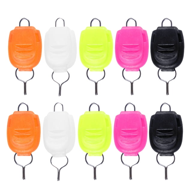 TAILTOSS 25Pack Fishing Line Fastener Assorted Color Fishing Equipment Rectangular Shaped Accessory 1x0.4x0.4in