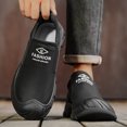 thumbnail image 5 of Men's Slip‑On Low‑Top Work Utility Shoes, Faux Leather Upper Round‑Toe Reinforced Toe Cap Rugged Block Outsole Comfort Footwear For Daily Work And Casual Wear, 5 of 7