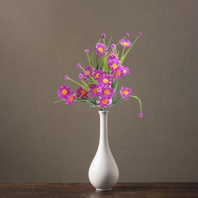 RKSTN Simulation of daisies Simulation Fake Flowers Water Plants Chrysanthemum Living Room Dining Room Home Arrangement Of Simulation Flowers Outdoor Flowerbed Floor Arrangement