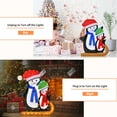 thumbnail image 4 of Costway Lighted Standing Penguins Artificial Christmas Decoration Pre-Lit 80 LED Bulbs, 4 of 7
