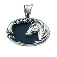 thumbnail image 1 of Sterling Silver 30" .8mm Horse Pendant Necklace, 1 of 2