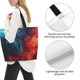 thumbnail image 3 of Disketp Red And Blue Fire Bolsa Tote Estampada para Mujer, Bolso de Hombro y de Mano para Compras y Viajes, 3 of 8