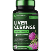 Liver Cleanse Detox & Support Supplement with 21 Ingredients For Your liver Including Milk Thistle, Artichoke, Dandelion Extract | Promotes Liver Function, Gut & Digestive Health