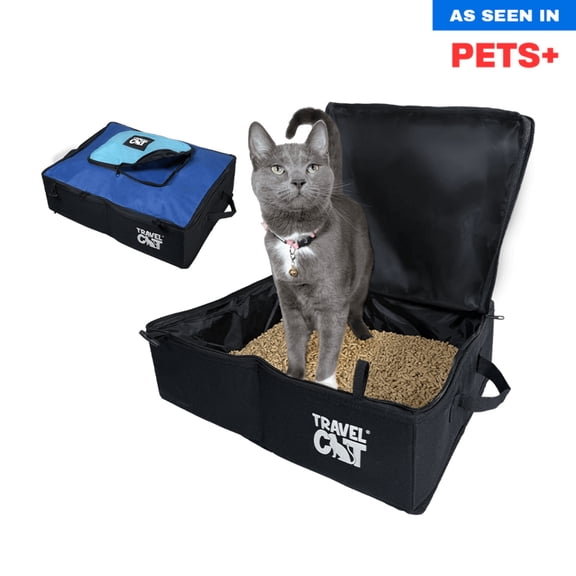 "The Porta-Pawty" Travel Litter Box - Portable Bathroom for Cats