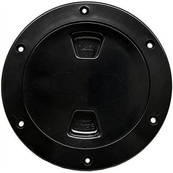 Beckson Marine DP40-B 4 Black Screw-In Deck Plate