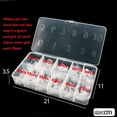 thumbnail image 3 of Nail Tips SITELENABY Duck Feet Flare Clear para uñas acrílicas, 3 of 7