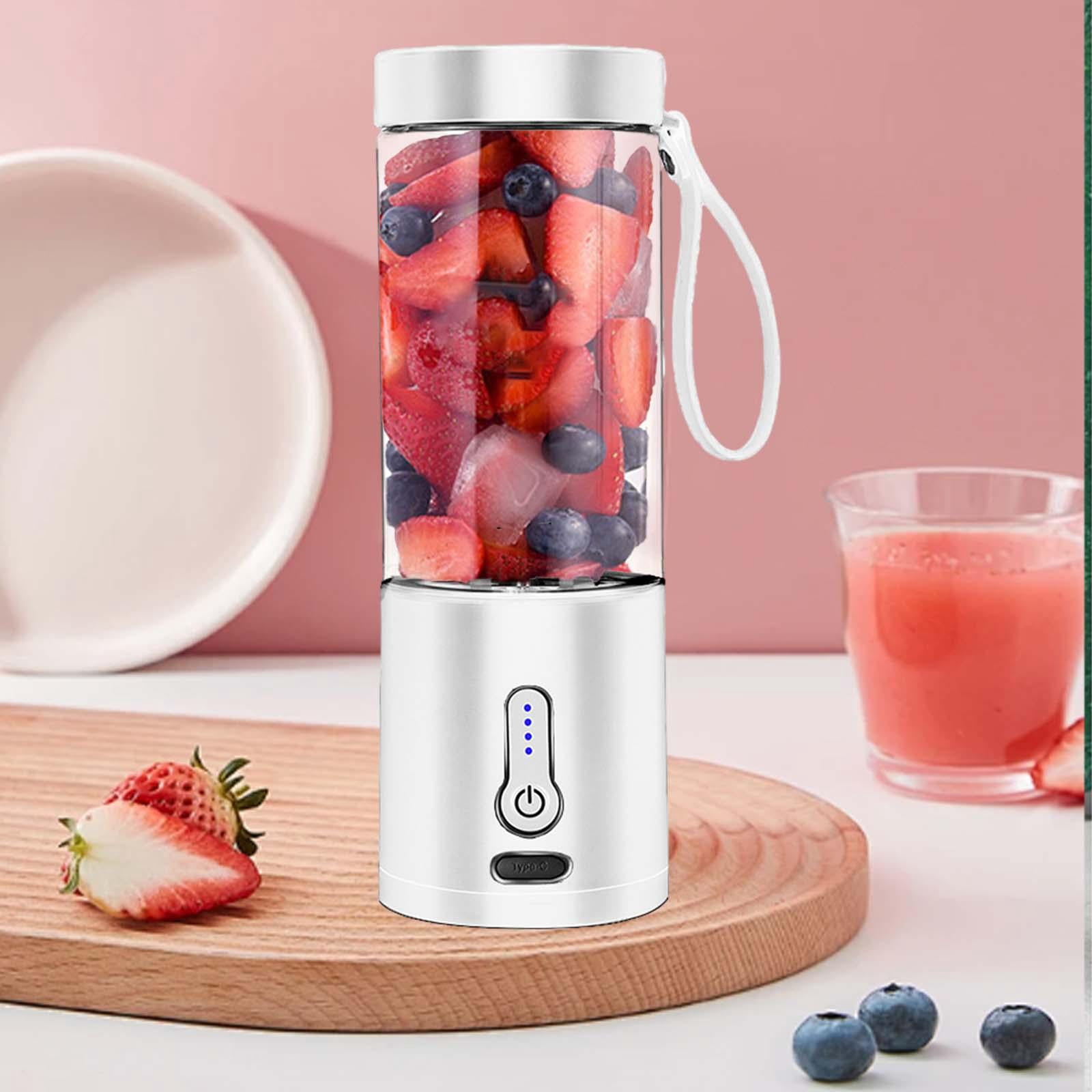 Baoblaze Electric Juicer Cup Handheld 530ml Travel Juicer Cup for Travel Work Camping White