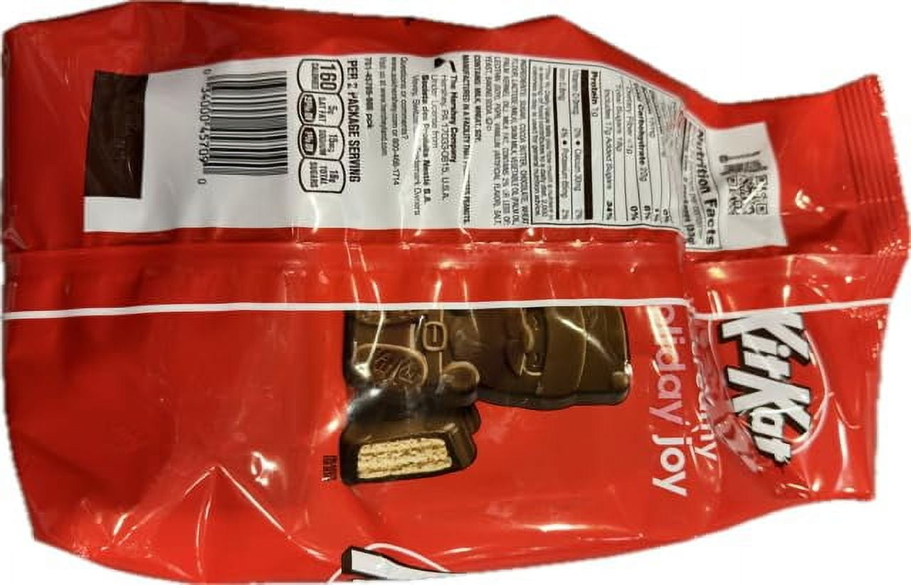 C KIT KAT CRISP WAFERS IN MILK CHOCOLATE SNACK SIZE SANTAS STAND UP BAG