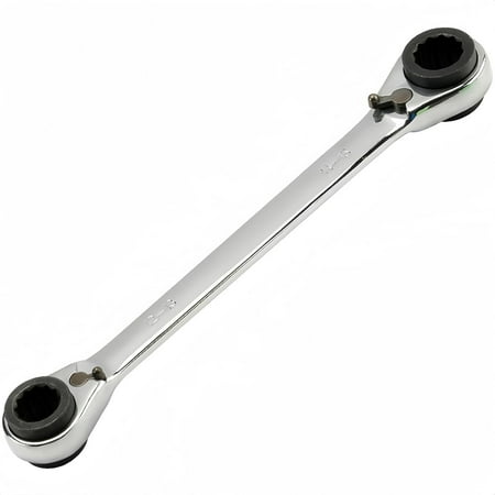 

High-quality Chrome Vanadium Steel 4 in 1 Double-headed Two-way Ratchet Spanner with Double Box End Ratcheting Wrench 4x5-6x8mm Sizes. Versatile and Durable Reversible Ring Ratchet Wrenc