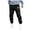 Black, variant on Casual Pants for Mens Everyday Basic Loose Fit Elastic Waist Pants for Home Lounging Everyday Errands