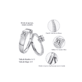 thumbnail image 2 of 2 Anillos De Compromiso Plata 925 Hombre Y Mujer Ajustables plata, 2 of 4