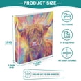 thumbnail image 5 of Long Hair Highland Cow Cattle Hardcover 3 Ring Binder 1.5” Round Rings Binder Organizer Letter Size Paper Pockets School Office Supplies, 5 of 9