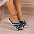 thumbnail image 4 of Ruyang Wedge Sandals for Women, Women's Summer Flat Shoes Soft Sole Casual Sandals Slippers Womens Hard Bottom Slippers, 4 of 6