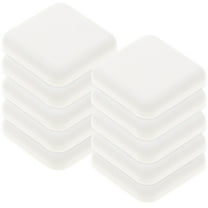 10 Pcs Handle Crash Pad Door Stoppers Wall Protector Security Knob White