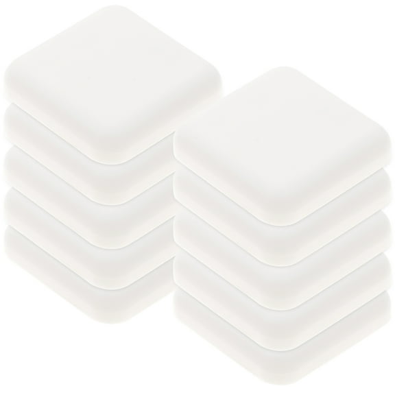 10 Pcs Handle Crash Pad Door Stoppers Wall Protector Security Knob White