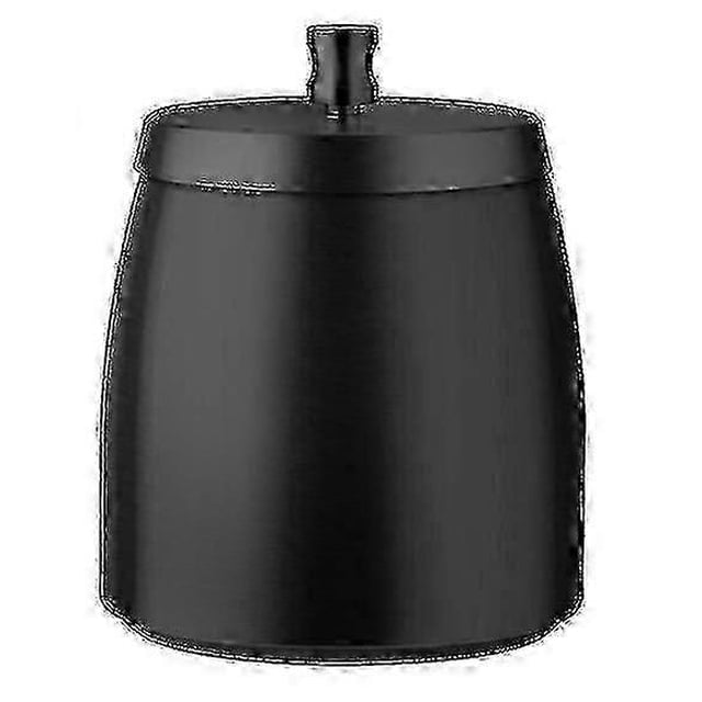 Outdoor ashtray with lid - Stainless steel windproof black cigarette tray