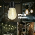 thumbnail image 5 of Deck Impressions Solar String Lights, 15PC Filament LED Bulbs w/ Dual Mounting Option, 5 of 5