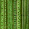 thumbnail image 1 of Ahgly Company Indoor Square Oriental Green Industrial Area Rugs, 6' Square, 1 of 4