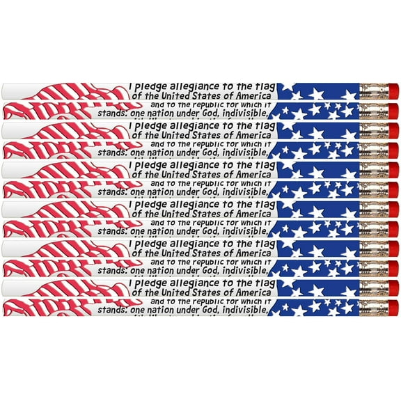 D1306 Pledge Of Allegiance - 36 Qty Package - Patriotic Pencils - Express Pencils