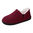 thumbnail image 6 of Womens Mens Winter Snow Boots Indoor Slippers House Shoes with Fleece Lined for Seniors Non Slip Warm Slip on Ankle Booties, 6 of 7