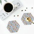 thumbnail image 5 of Disketp Summer Time With Gnome Funny Coasters,6 Pcs Leather Coasters With Holder, Perfect Housewarming Hostess Gifts,Protect Furniture From Water Marks Scratch And Damage, 5 of 9